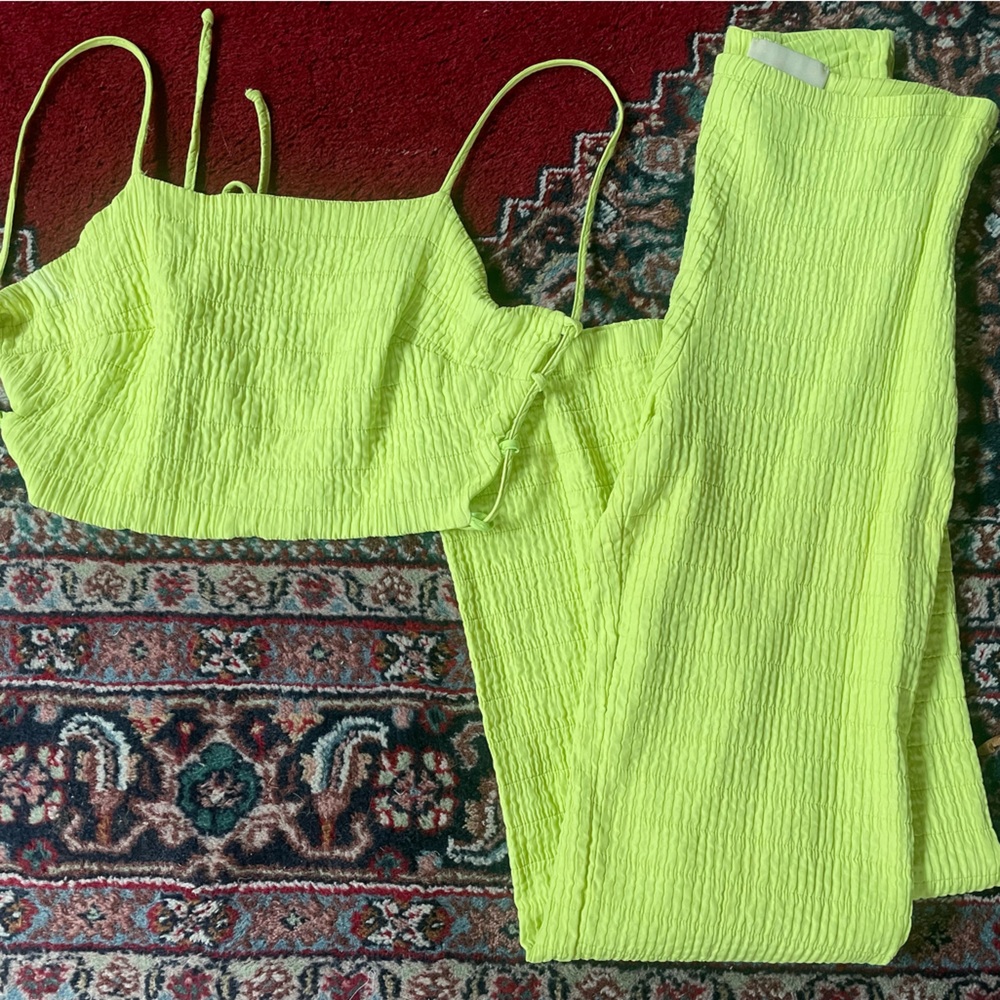 Paloma Wool Ava Jumpsuit size 38, converted to 2 piece matching set